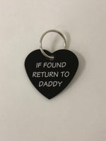 Return to Daddy pet tag